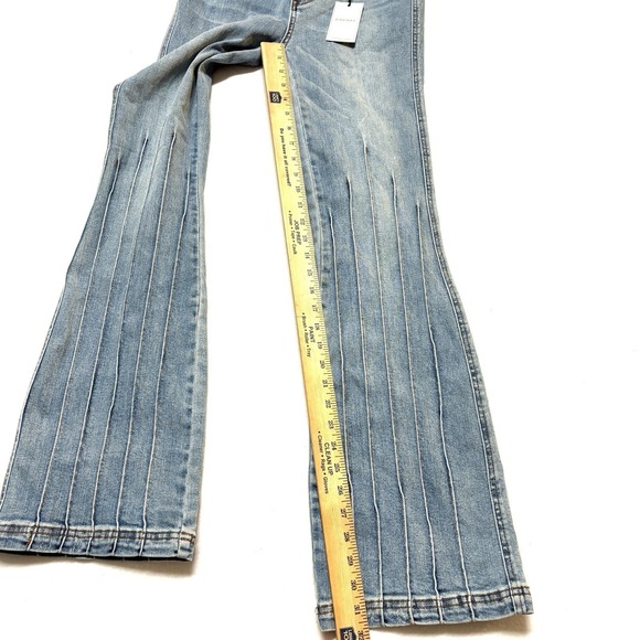 Judy Blue Bootcut Jeans Women 26 High Waist Western Boho Stretch Retro Artsy NWT - Picture 5 of 11